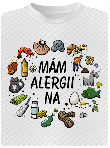 Mám alergii na... + fix pánské sportovní tričko White