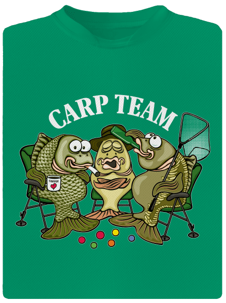 Carp Team dětské sportovní tričko Kelly Green Mal