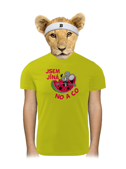 Jsem jiná dětské sportovní tričko Neon Yellow