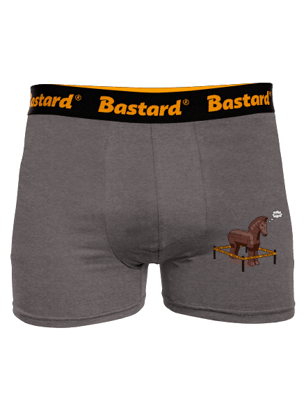 Trojský kůň boxerky Gray Melange