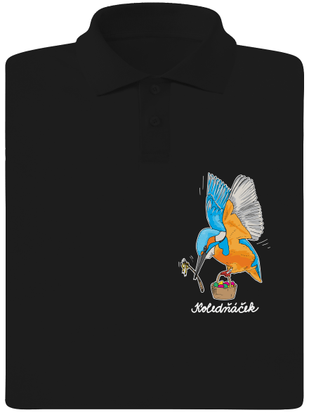 Koledňáček pánská polokošile Black