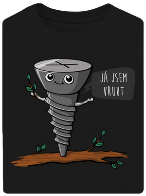 Já jsem Vruut unisex tričko oversized Black