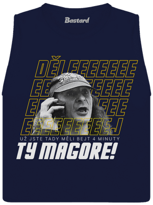 B18: Jiří Kára dámské tílko volné Navy