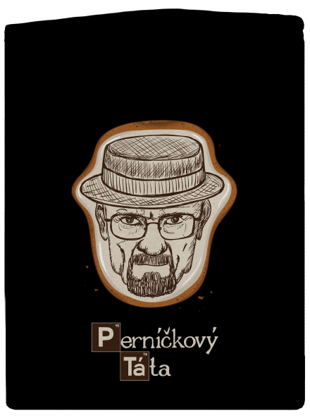 Perníčkový táta a Perníček dámská mikina na zip Black