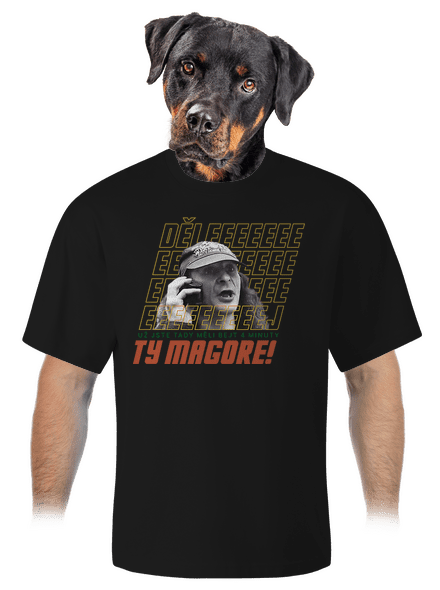 B18: Jiří Kára unisex tričko oversized Black