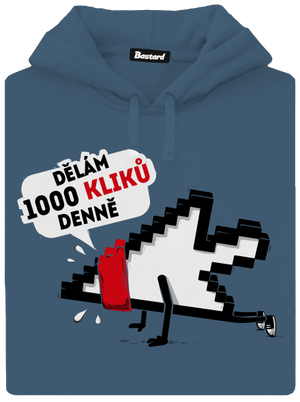 Klikař dámská mikina klokanka Denim