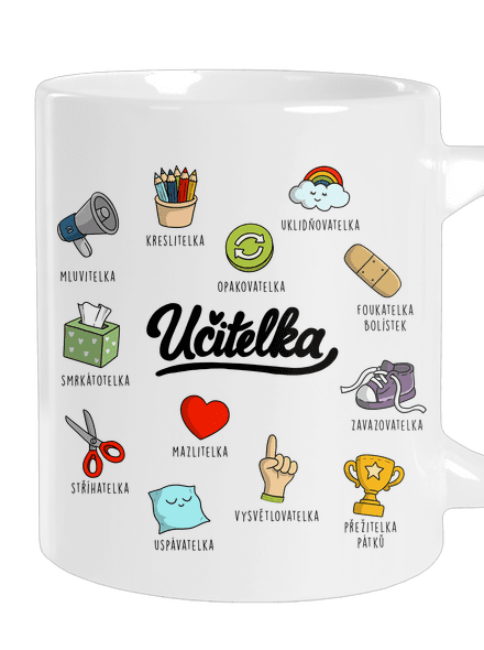 Učitelka velký hrnek White