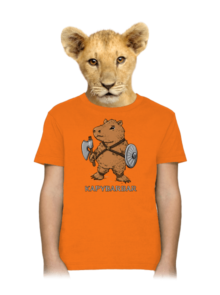 Kapybarbar dětské tričko Orange