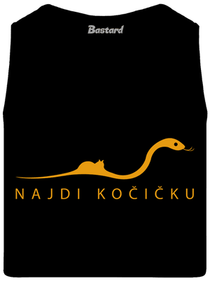 Najdi kočičku pánské tílko Black