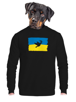 Ukrajina - Holubice unisex mikina bez kapuce Black