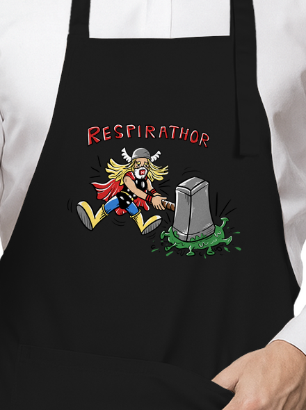 Respirathor zástěra Black