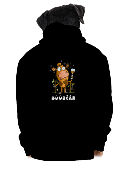 Bůůrčák pánská mikina na zip Black
