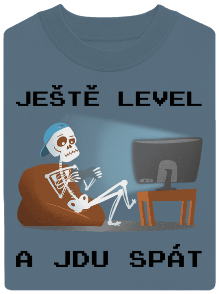 Ještě level unisex mikina bez kapuce Nordic Blue