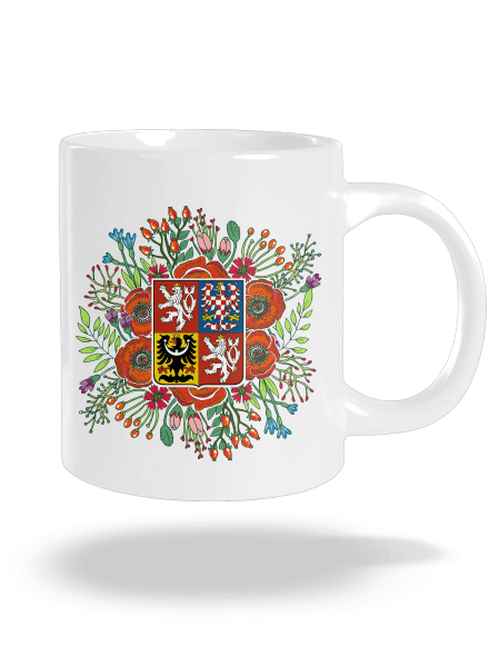 Moje rodná země Česká republika  velký hrnek White