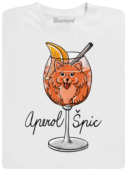Aperol Špic pánské dlouhý rukáv White