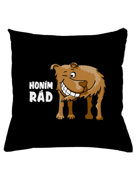 Honím rád polštář Black