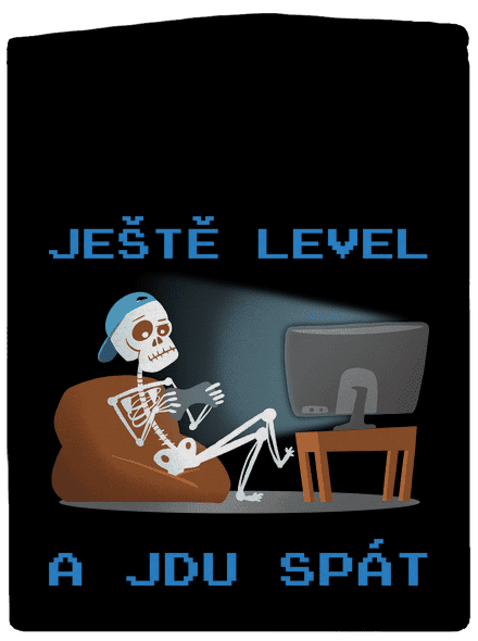 Ještě level pánská mikina na zip Black