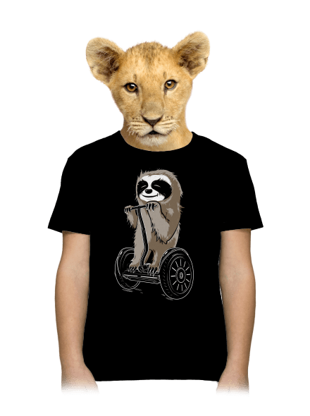Lenochod dětské tričko Black