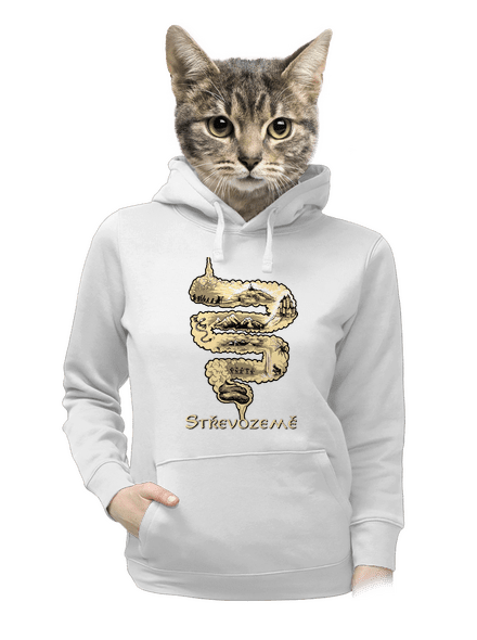 Střevozemě dámská mikina klokanka White