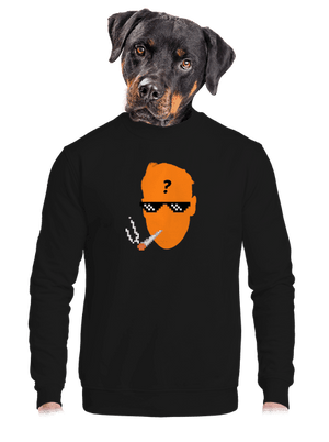 unisex mikina bez kapuce