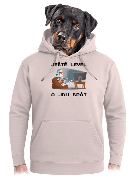 Ještě level unisex mikina premium Rose Chalk