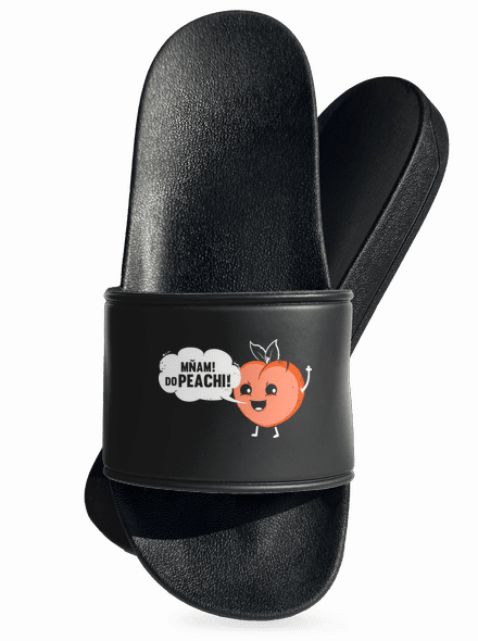 Mňam do peachi pantofle Black