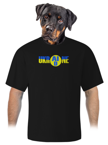 Ukrajina - AID unisex tričko oversized Black