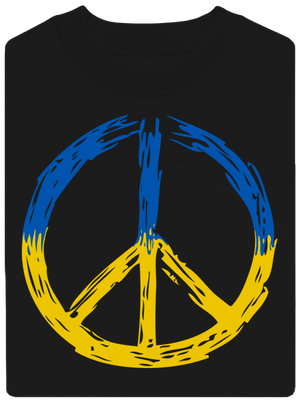 Ukrajina - Peace unisex mikina bez kapuce Black