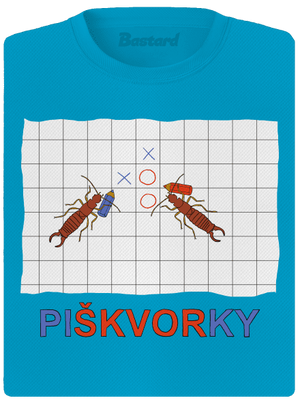 Škvoří piškvorky dámské sportovní tričko Blue Atol