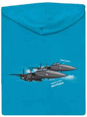 Stíhačka nestíhá dámská mikina na zip Blue Atol