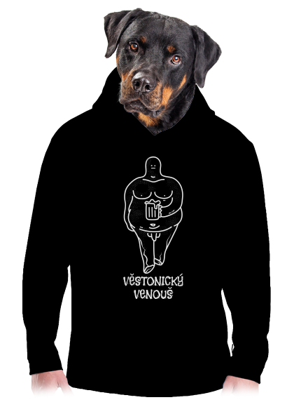 Věstonický Venouš pánská mikina klokanka Black
