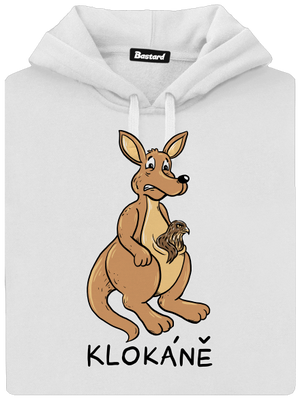 Klokáně dámská mikina klokanka White