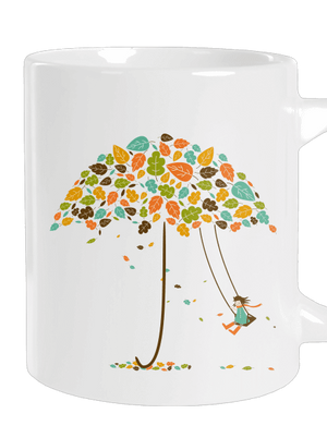 Radost z podzimu velký hrnek White