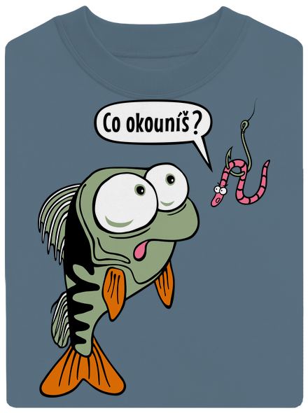 Co okouníš? unisex mikina bez kapuce Nordic Blue