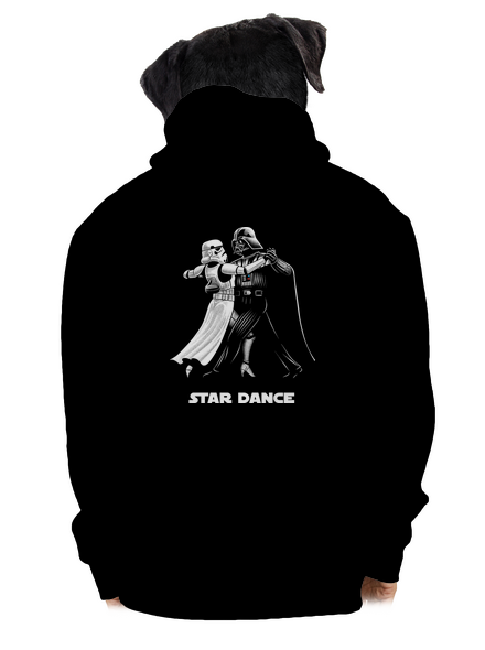 Star dance pánská mikina na zip Black