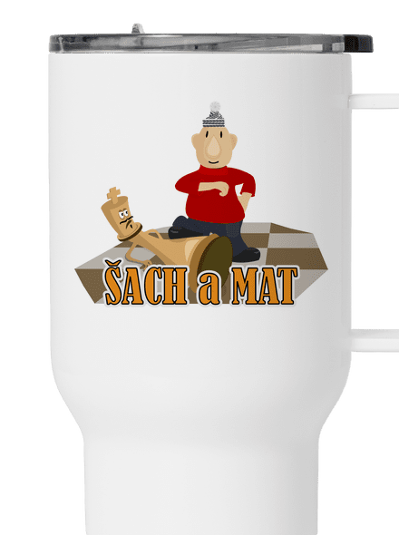 Šach a Mat termohrnek White