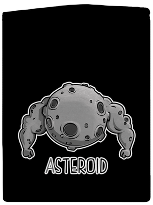 Asteroid pánská mikina na zip Black