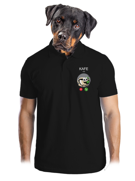 Kafe volá pánská polokošile Black