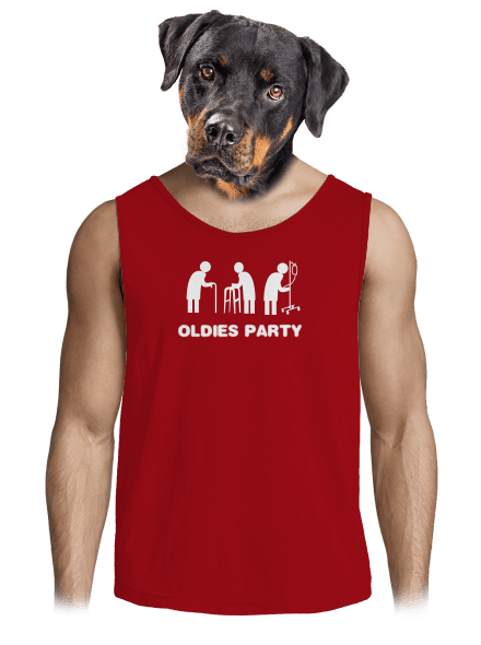 Oldies party pánské tílko Red