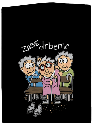 Zase drbeme pánská mikina na zip Black