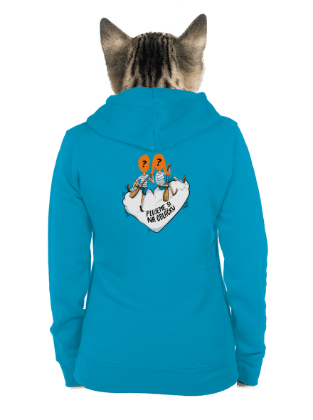 Na obláčku dámská mikina na zip Blue Atol