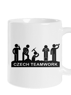 Czech Teamwork klasický hrnek White