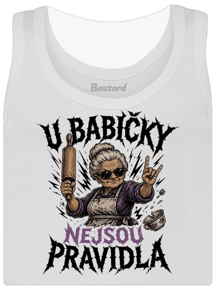 U babičky dámské tílko klasické White