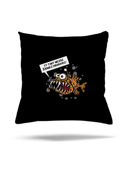 Mořský ďas polštář Black