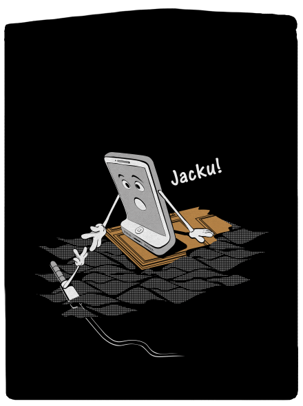 Jacku pánská mikina na zip Black