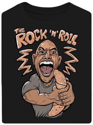 Rock and roll unisex tričko oversized Black