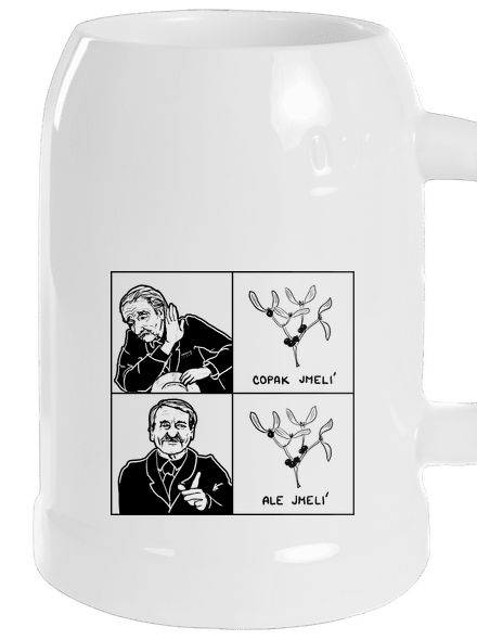 Cimrman: Copak jmelí půllitr White