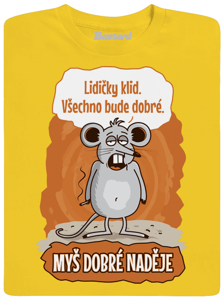 Myš dobré naděje pánské tričko Gold