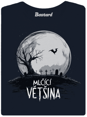 Mlčící většina dámské tričko Navy Mal