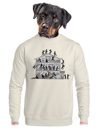 unisex mikina bez kapuce